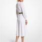 Palm Eyelet Cotton Midi Dress