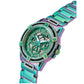 Men's Multi-Function Iridescent Stainless Steel Watch 48mm
