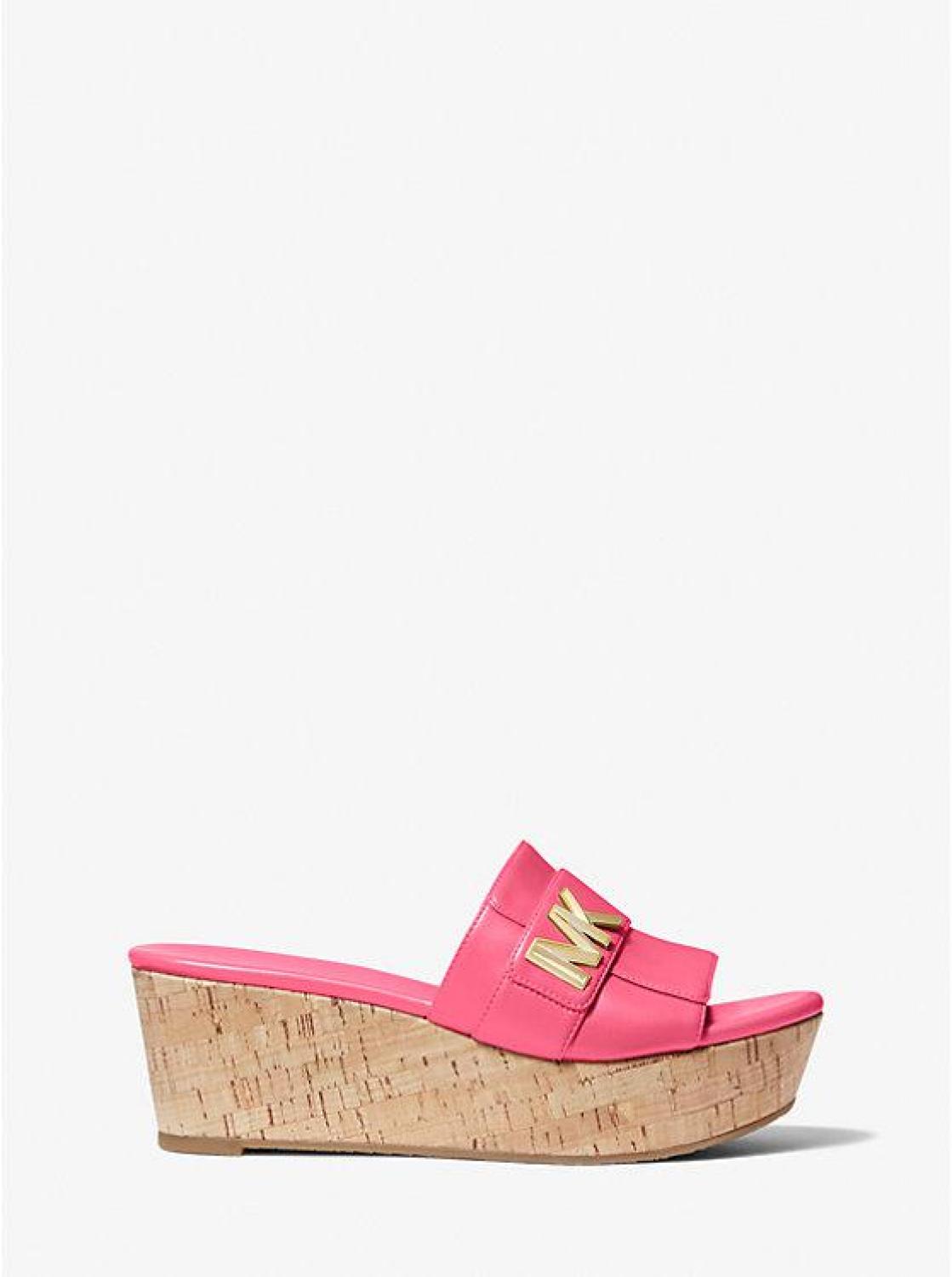 Jilly Faux Leather Platform Wedge Sandal
