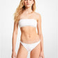 Textured Stretch Bandeau Bikini Top