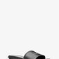 Deanna Cutout Leather Slide Sandal