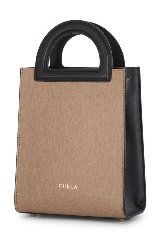 Furla Dara Logo Plaque Mini Shopper Bag