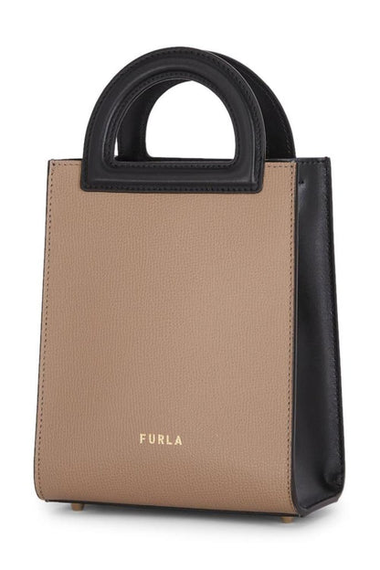 Furla Dara Logo Plaque Mini Shopper Bag