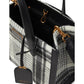 Manhattan Studio Plaid Fabric Small Tote
