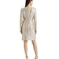 Metallic Stretch Knit Cocktail Dress