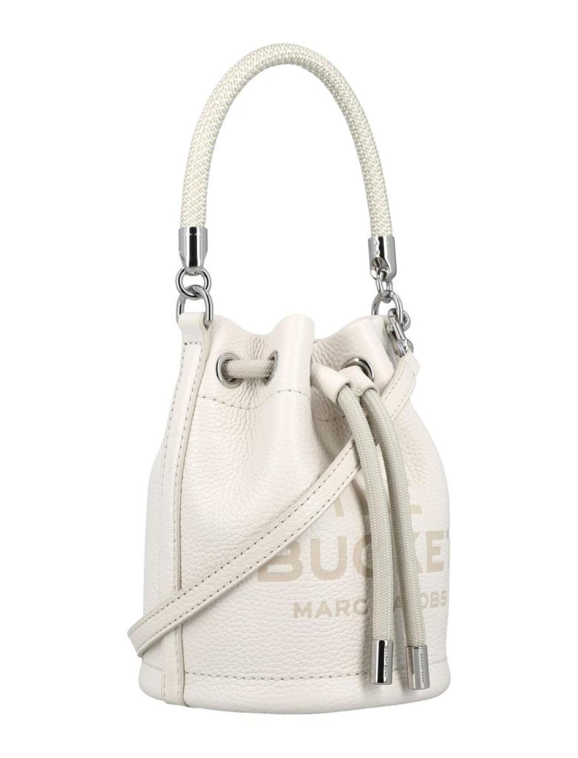 Marc Jacobs Logo Debossed Drawstring Mini Bucket Bag