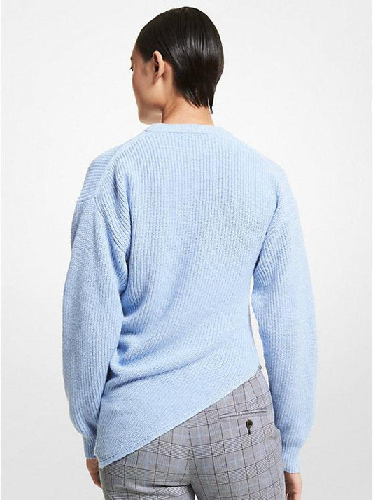 Cashmere Blend Asymmetric Sweater