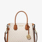 Mercer Medium Logo and Leather Belted Satchel