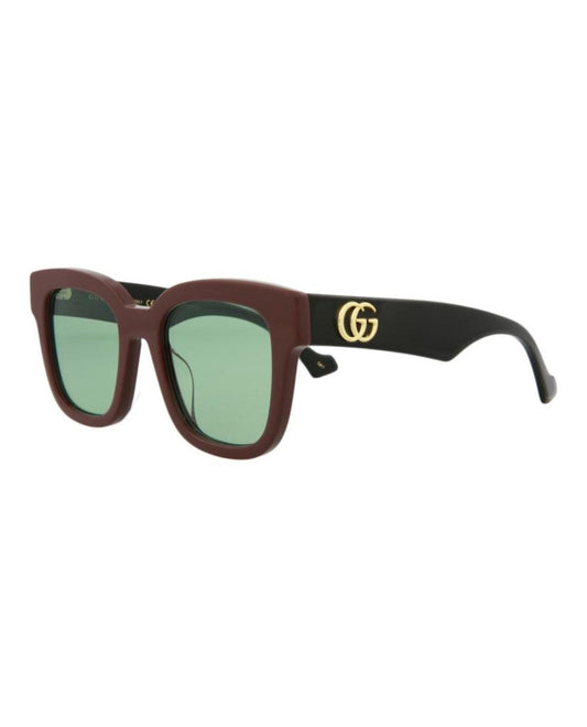 Square-Acetate Frame Sunglasses