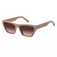 55MM Rectangle Logo Sunglasses