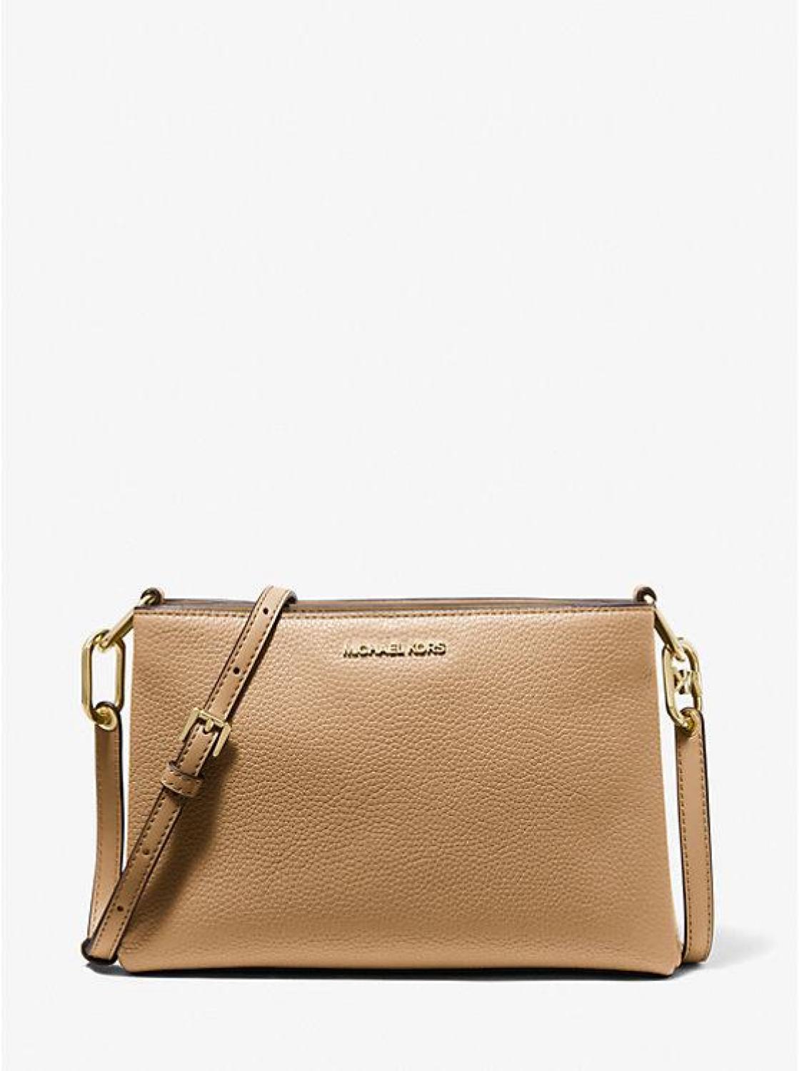 Trisha Medium Pebbled Leather Crossbody Bag