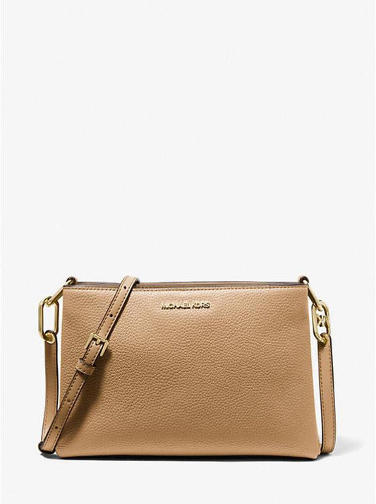 Trisha Medium Pebbled Leather Crossbody Bag