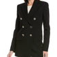 Michael Kors Collection Double Breasted Boyfriend Tab Wool Blazer