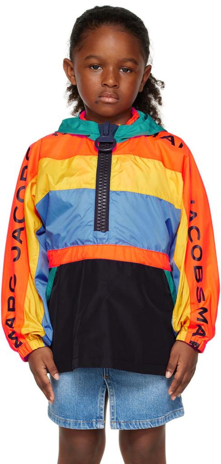 Kids Multicolor Hooded Jacket