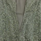Dolce & Gabbana Green Floral Lace Sheath Maxi Dress