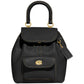 Riya 21 Soft Pebble Leather Top Handle Backpack