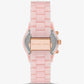 Runway Pavé Rose Gold-Tone and Blush Acetate Watch