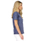 Women's Acid Wash Chain-Neck T-Shirt