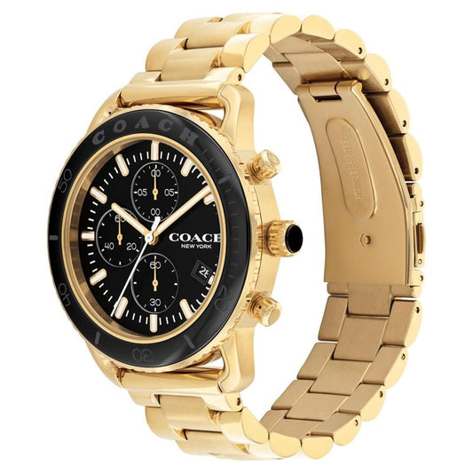 Men's Chronograph Cruiser Gold-Tone Bracelet Watch 44mm