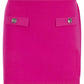 Michael Michael Kors Logo Plaque Knitted Mini Skirt
