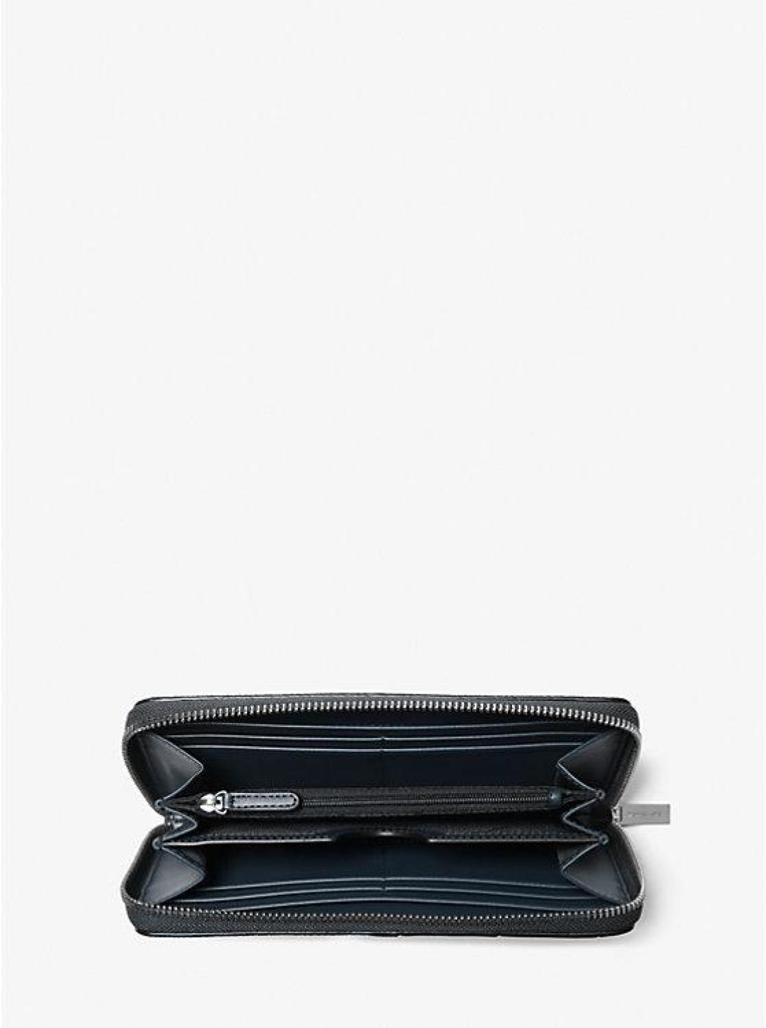 Cooper Logo Stripe and Faux Leather Smartphone Wallet