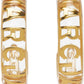 Transparent & Gold 'The Monogram Hoops' Earrings
