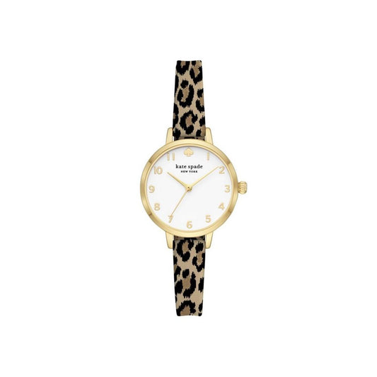 Women's Metro Three-Hand Animal Print Silicone Watch 34mm