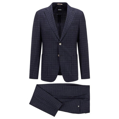 Men's Checked Slim-Fit Suit