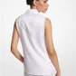 Hansen Charmeuse Sleeveless Shirt