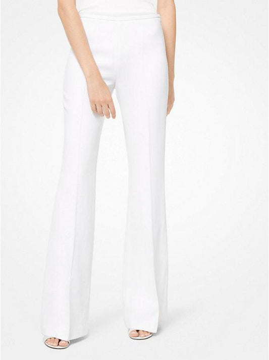 Double Crepe-Sablé Flared Pants