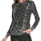 Michael Kors Collection Leopard Embellished Crewneck Cashmere Pullover