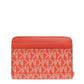 Michael Michael Kors Monogrammed Logo Lettering Zipped Wallet