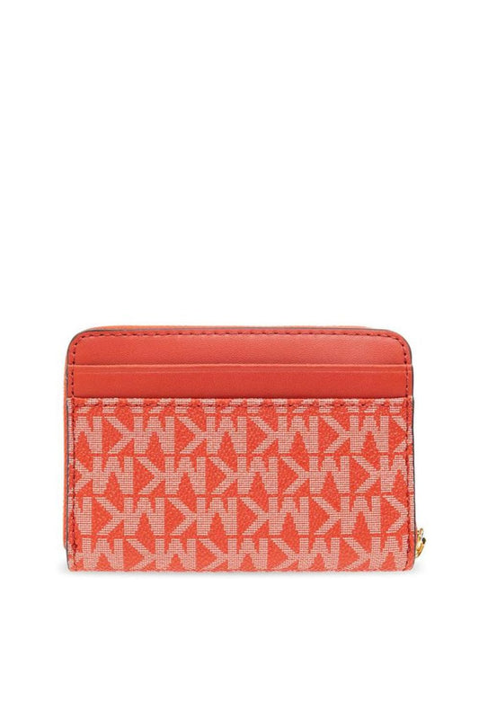 Michael Michael Kors Monogrammed Logo Lettering Zipped Wallet