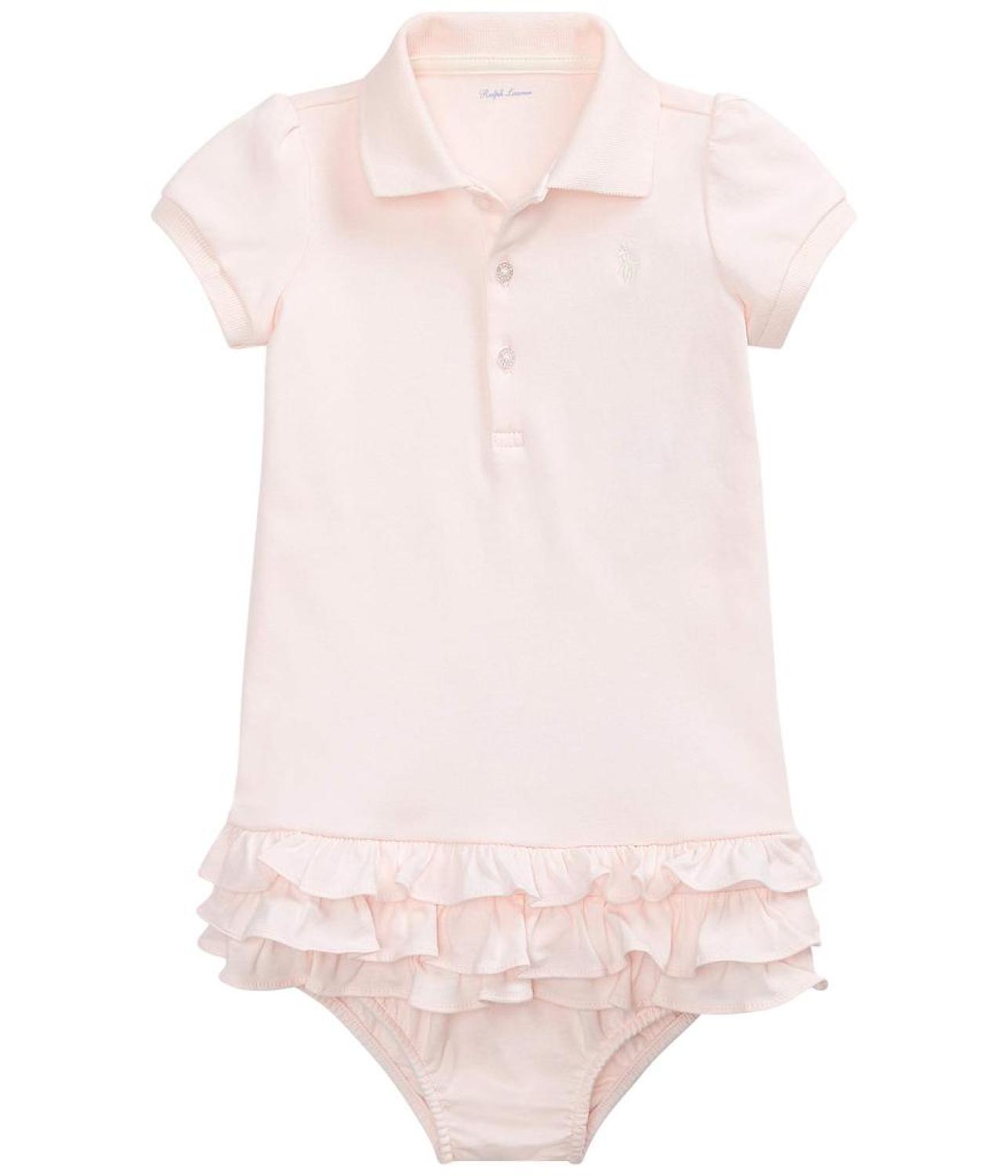 Ruffled Polo Dress & Bloomer (Infant)