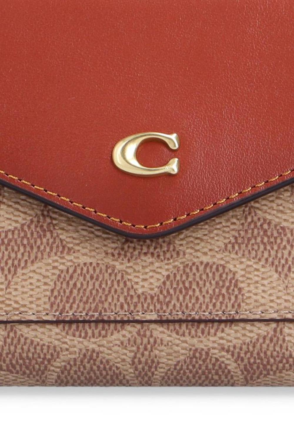 Coach Wyn Logo Plaque Small Wallet
