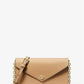 Small Saffiano Leather Envelope Crossbody Bag