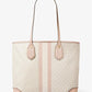 Eva Large Logo Stripe Tote Bag