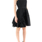 Alexander mcqueen mini faille dress with oversized ruffle