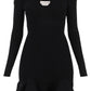 Alexander mcqueen ribbed knit mini dress