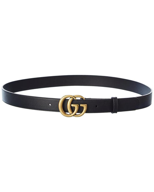 Gucci Double G Leather Belt