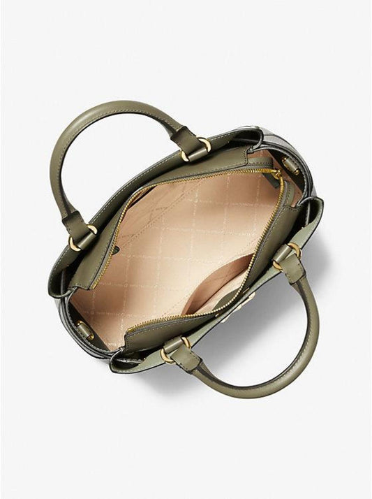 Reed Large Leather Belted Satchel