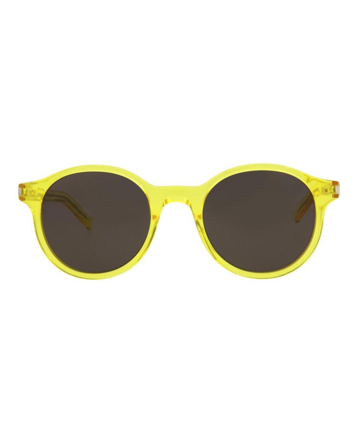 Round-Frame Acetate Sunglasses