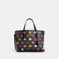 Coach Outlet Mollie Tote 25 In Signature Canvas With Heart Print