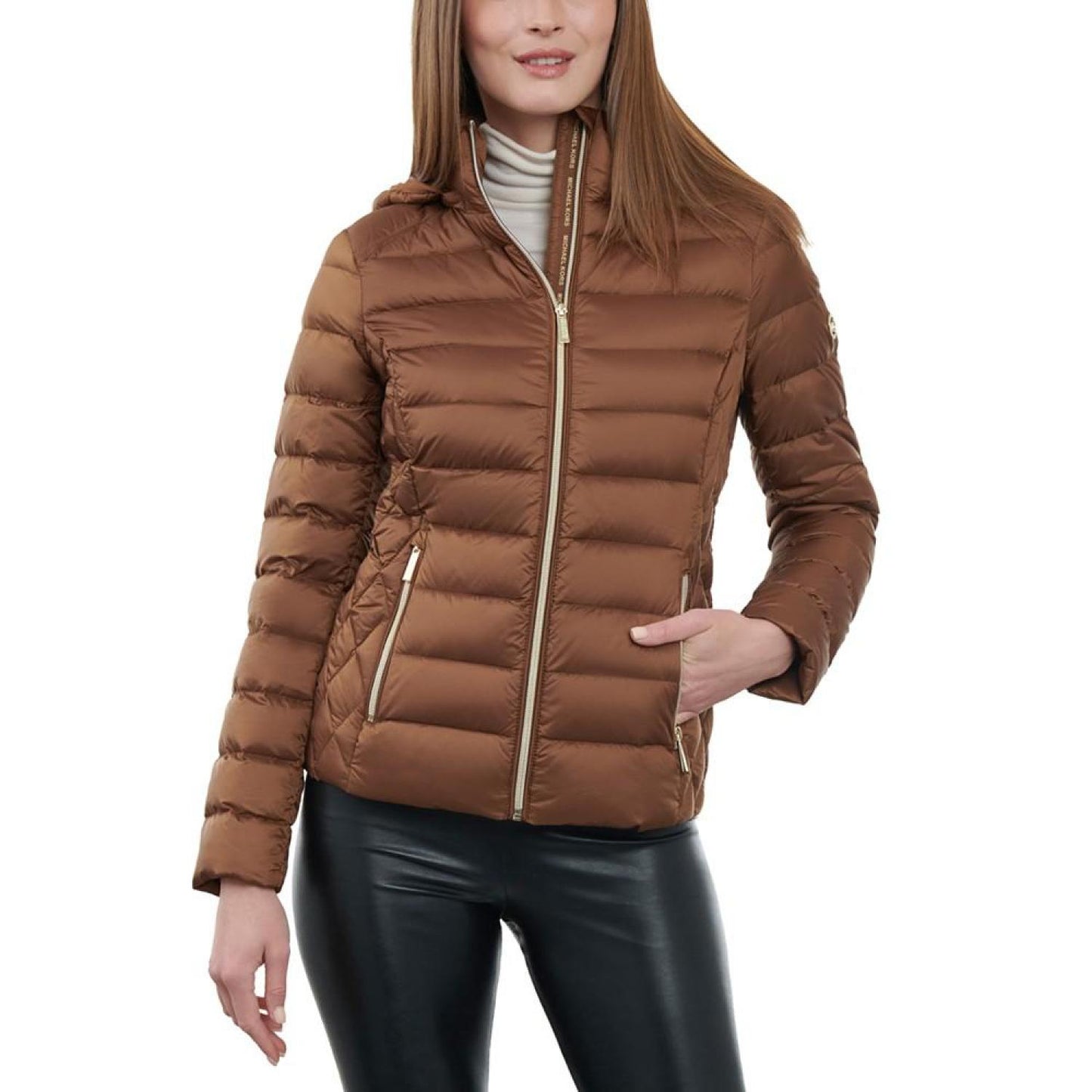 Women's Hooded Packable Down Puffer Coat, Created for Macy's