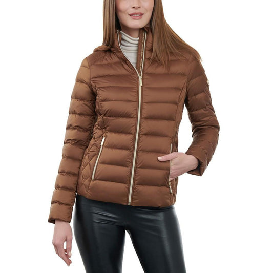 Women's Petite Hooded Packable Puffer Coat, Created for Macy's