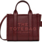 Burgundy 'The Leather Mini Tote Bag' Tote