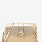 Carmen Medium Metallic Faux Leather Convertible Shoulder Bag