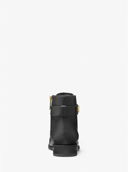 Jilly Faux Pebbled Leather Ankle Boot