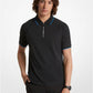 Stretch Knit Half-Zip Polo Shirt
