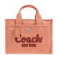 Coach Logo Flocked Zip-Up Tote Bag